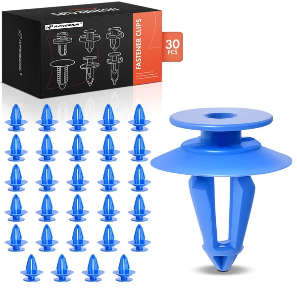 30 Pcs Nylon Blue Trim Panel Retainer A-Premium APRCF1151