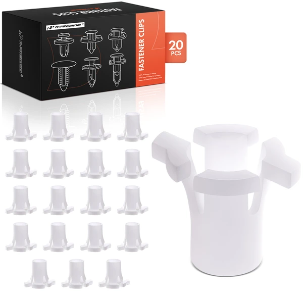 1992-1994 2000-2002 2004-2016 Audi S4 20 Pcs 10mm Nylon White Headlight Adjusting Nut A-Premium APRCF1156