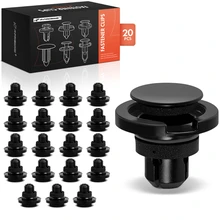 20 Pcs 11mm Nylon Rocker Moulding Retainer Clip with Sealer Push-Type