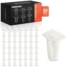 50 Pcs 10mm Nylon Door Trim & Scuff Plate Moulding Retainer Clips