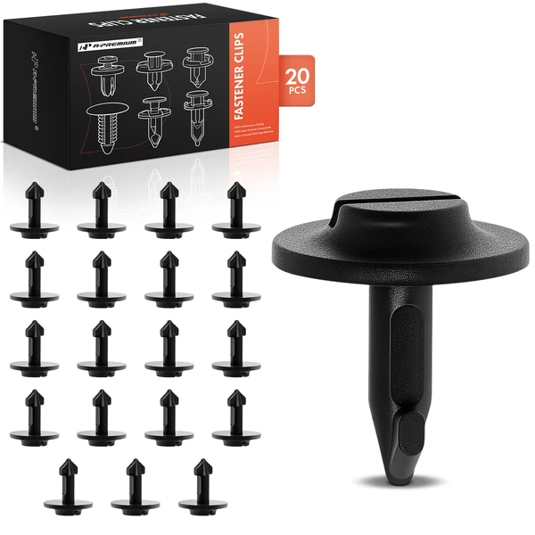 2007-2011 Audi Q7 20 Pcs Nylon Black Front Fender & Bumper & Engine Cover Retainer A-Premium APRCF1189