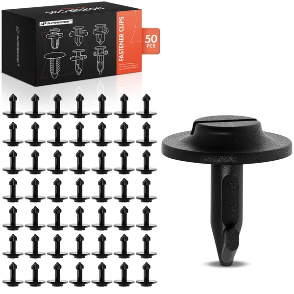 2007-2011 Audi Q7 50 Pcs Nylon Black Front Fender & Bumper & Engine Cover Retainer A-Premium APRCF1191