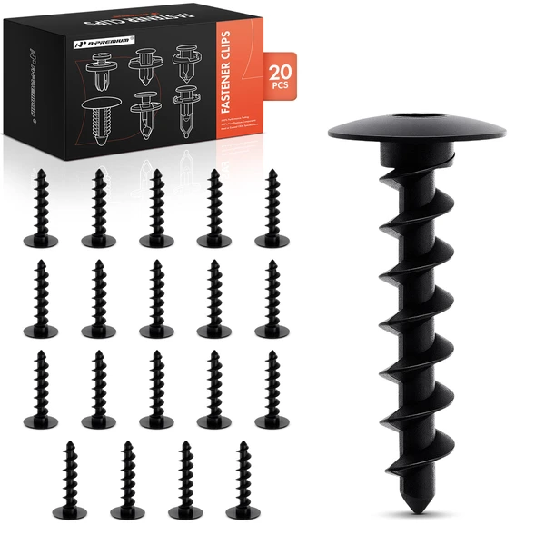 2007-2014 Cadillac Escalade 20 Pcs Nylon Black Bumper Fascia Retainer Clip A-Premium APRCF1195