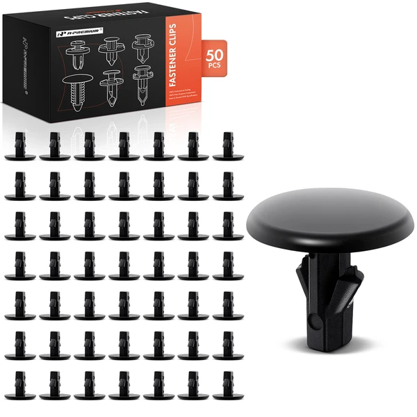 1995-1998 2002-2006 Mazda MPV 50 Pcs Nylon Black Weatherstrip Retainer Clip A-Premium APRCF1200