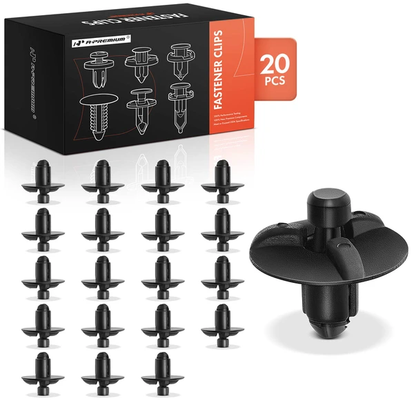 20 Pcs 7mm Nylon Black Front Inner Structure Retainer A-Premium APRCF1204