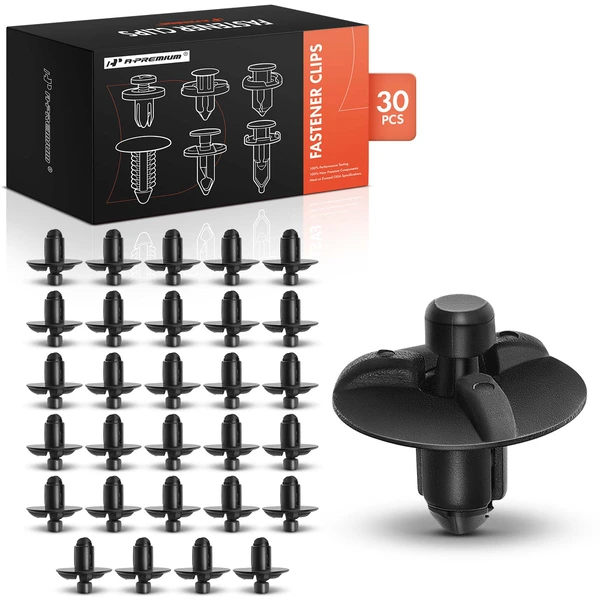 30 Pcs 7mm Nylon Black Front Inner Structure Retainer A-Premium APRCF1205