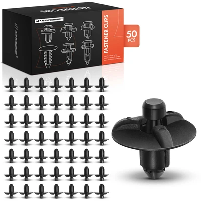 50 Pcs 7mm Nylon Front Inner Structure Push Type Retainer Clips