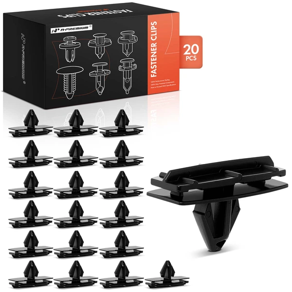 20 Pcs Nylon Black Fender Flare & Rocker Molding Clip A-Premium APRCF1210