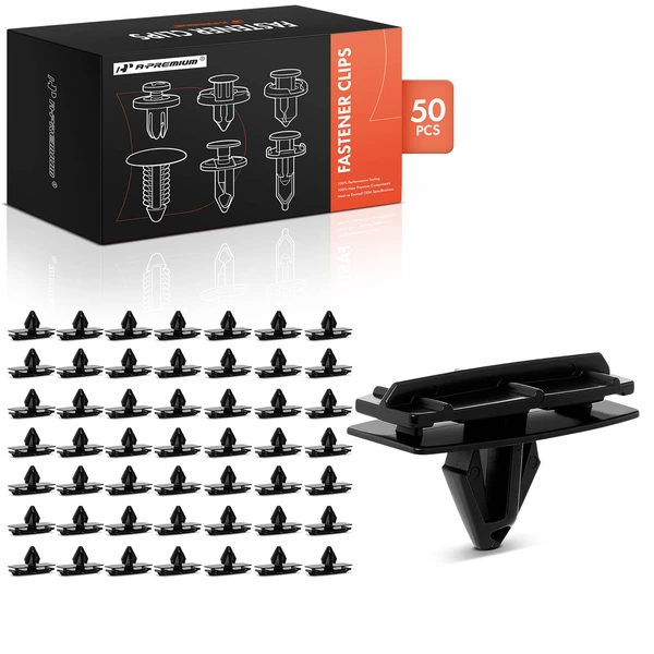 50 Pcs Nylon Black Fender Flare & Rocker Molding Clip A-Premium APRCF1212