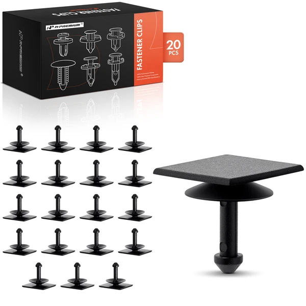 20 Pcs Nylon Black Cowl Panel Vent Cap A-Premium APRCF1216