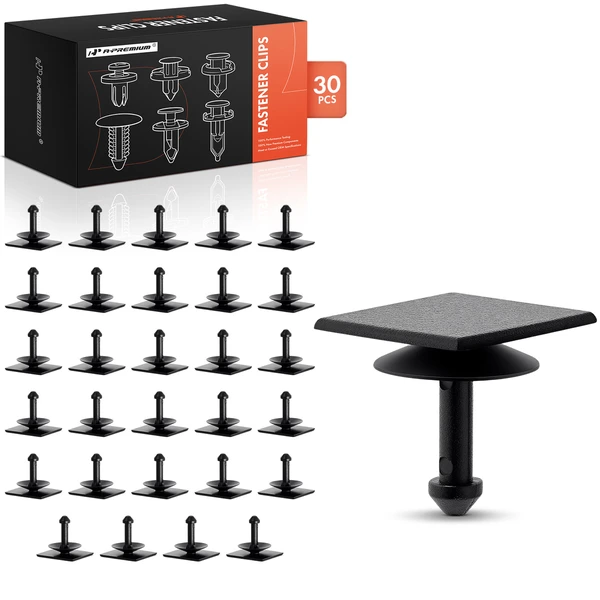 30 Pcs Nylon Black Cowl Panel Vent Cap A-Premium APRCF1217