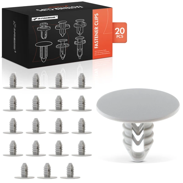 2015-2016 2018-2020 Ram ProMaster 3500 20 Pcs Nylon White Headliner Retainer A-Premium APRCF1219