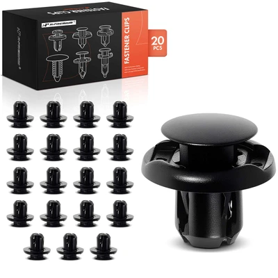 20 Pcs 9mm Nylon Front Spolier & Grille Retainer Clip Push-Type