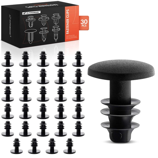 2011-2016 Scion tC 30 Pcs Nylon Black Weatherstrip Retainer Clip A-Premium APRCF1226