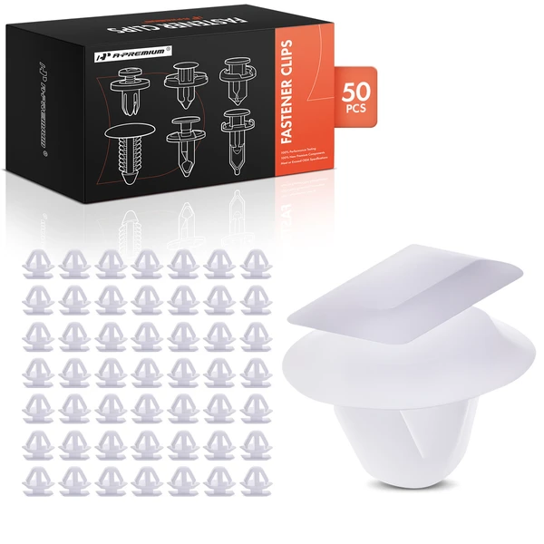 2007-2012 Mazda CX-7 50 Pcs Nylon White Molding Clip A-Premium APRCF1236