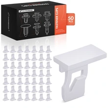 2002-2008 Toyota Corolla 50 Pcs Nylon White Front & Rear Bumper Clip A-Premium APRCF1242