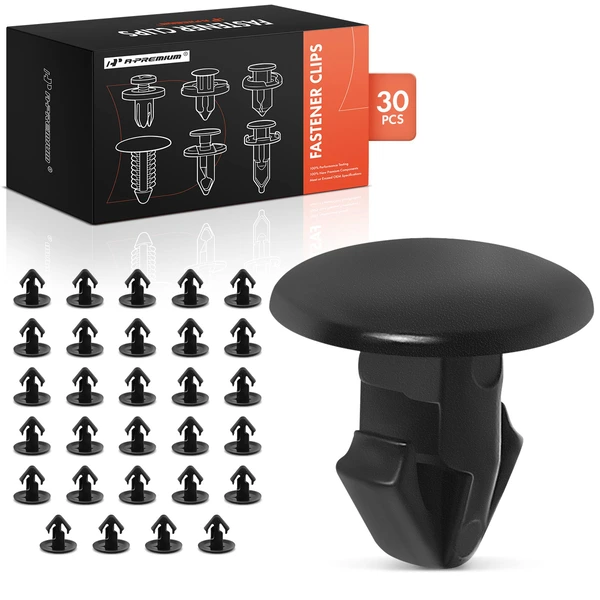 2014-2015 Nissan Rogue Select 30 Pcs Nylon Black Weatherstrip Retainer Clip A-Premium APRCF1244