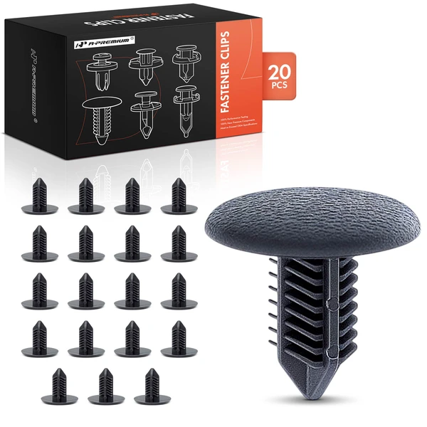 20 Pcs Nylon Black Trim Panel Retainer A-Premium APRCF1246