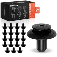 20 Pcs 7mm Nylon Retainer Clip with Open End Screw-Type