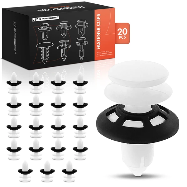 20 Pcs 9mm Black & White A-Premium APRCF1267