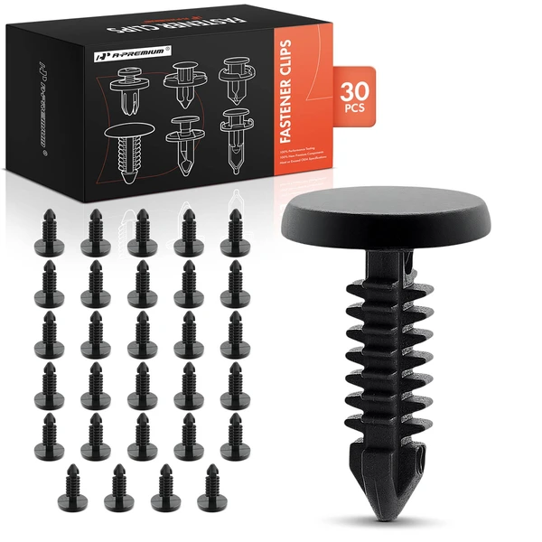 1987-1996 Chevrolet Beretta 30 Pcs Nylon Black Weatherstrip Retainer Clip A-Premium APRCF1274