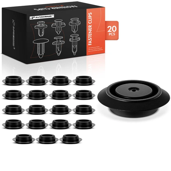 2008-2019 Nissan Rogue 20 Pcs 18mm Nylon Black Hole Plug Retainer Clip A-Premium APRCF1297