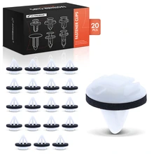 20 Pcs 8mm Nylon Body Side Fastener Retainer Moulding Clip