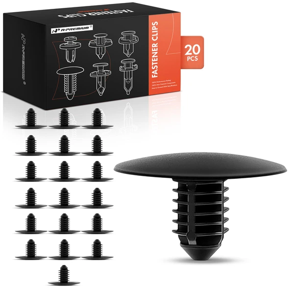 2004-2011 Mazda RX-8 20 Pcs Nylon Black Hood Insulation Retainer A-Premium APRCF1318