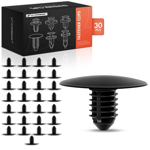 2007-2022 Mazda CX-9 30 Pcs Nylon Black Hood Insulation Retainer A-Premium APRCF1319