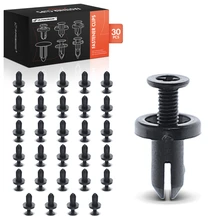 2010-2018 Mazda 3 30 Pcs 5mm Nylon Black Push Type Retainer Clip A-Premium APRCF1322