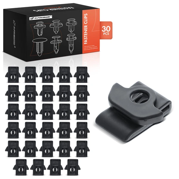 2013 INFINITI FX37 30 Pcs Nylon Black Fender Apron Clip A-Premium APRCF1325