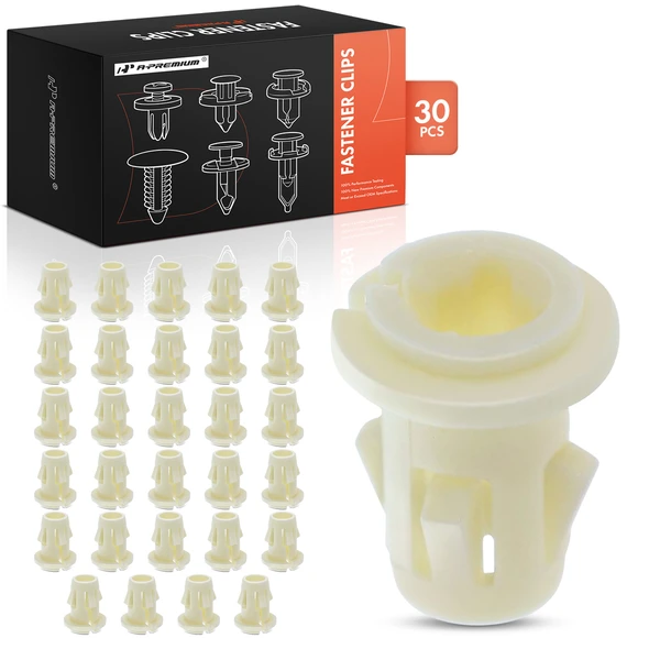 2007-2013 GMC Sierra 2500 HD 30 Pcs Nylon White Fog Light Retainer Clip A-Premium APRCF1337