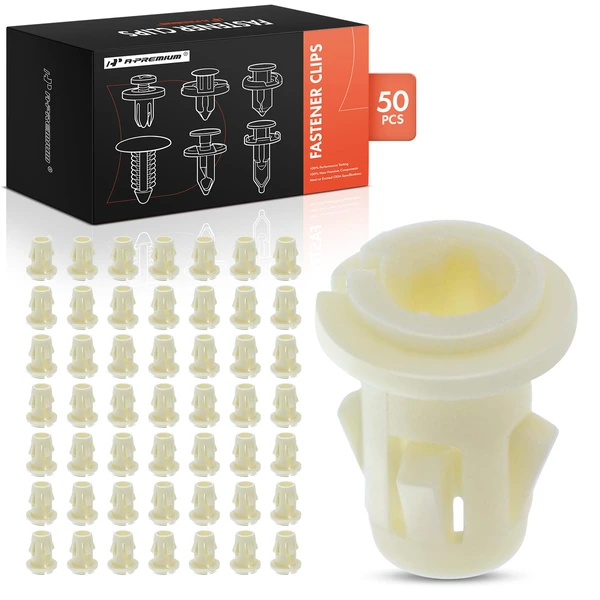 2007-2013 GMC Sierra 2500 HD 50 Pcs Nylon White Fog Light Retainer Clip A-Premium APRCF1338