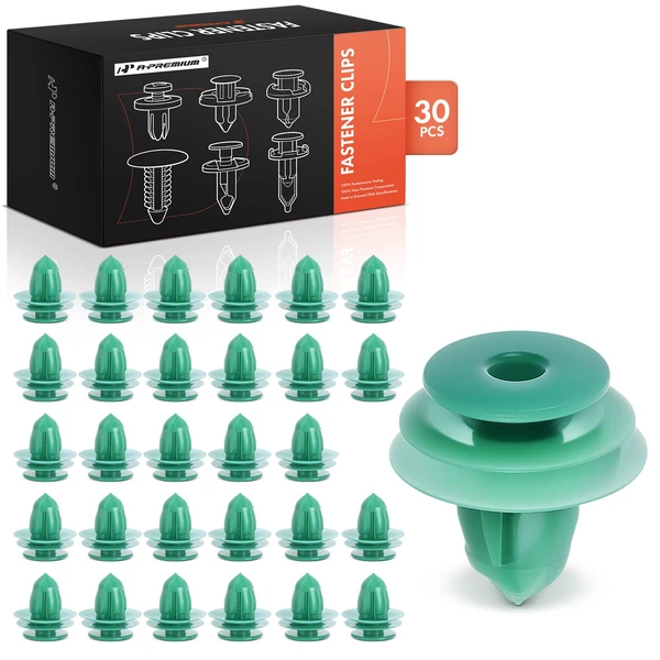 30 Pcs Nylon Green Door Panel & Interior Trim Retainer A-Premium APRCF1340