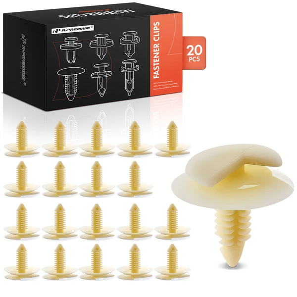 1972-1973 1976-1978 1981-1982 1985-1986 Chevrolet El Camino 20 Pcs Nylon White Door Interior Panel Trim Retainer Clip A-Premium APRCF1345