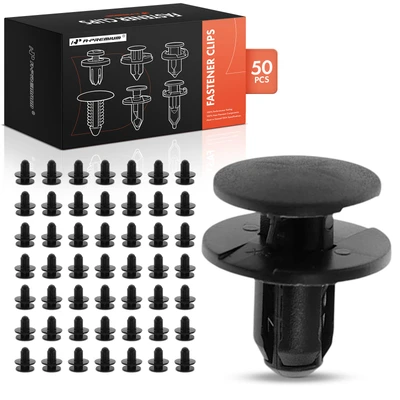 50 Pcs 8mm Nylon Bumper Retainer Clips Push-Type