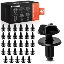 30 Pcs 7mm Nylon Battery Cover Pin Retainer Clip Push-Type