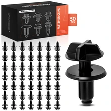 50 Pcs 7mm Nylon Battery Cover Pin Retainer Clip Push-Type