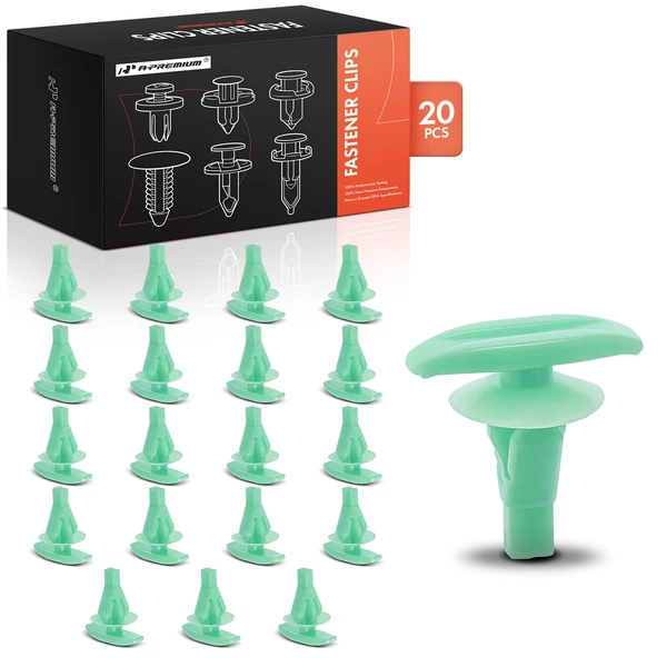 2004-2014 Acura TSX 20 Pcs Nylon Green Weatherstrip Retainer Clip A-Premium APRCF1369