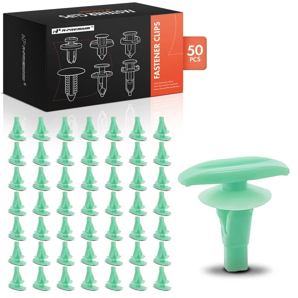 1997-1999 2001-2003 Acura CL 50 Pcs Nylon Green Weatherstrip Retainer Clip A-Premium APRCF1371