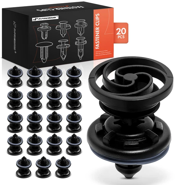 20 Pcs Nylon Black Door Trim Panel Retainer Clip A-Premium APRCF1381