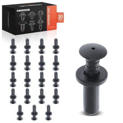 20 Pcs 6mm Nylon Retainer Clip Push-Type