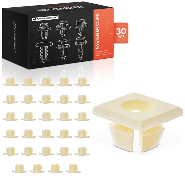 1991-1999 Chevrolet C3500 30 Pcs Nylon White License Plate Nut A-Premium APRCF1406