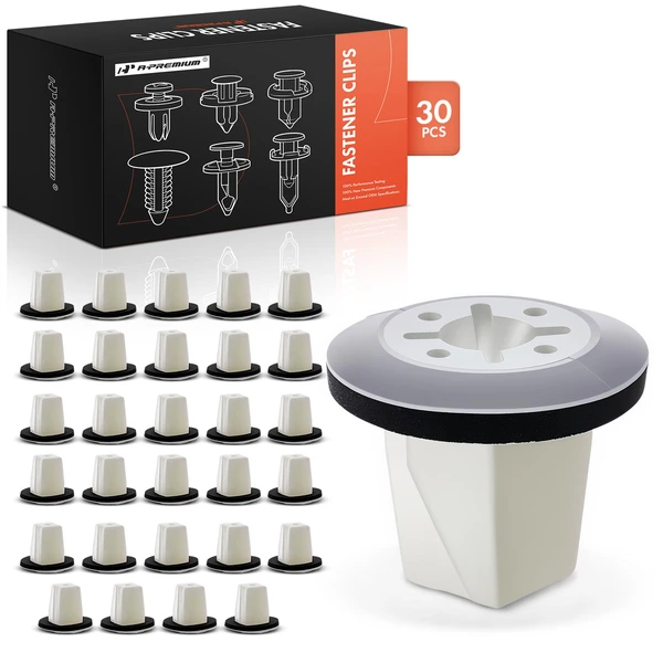 30 Pcs Nylon White Screw Grommet A-Premium APRCF1418