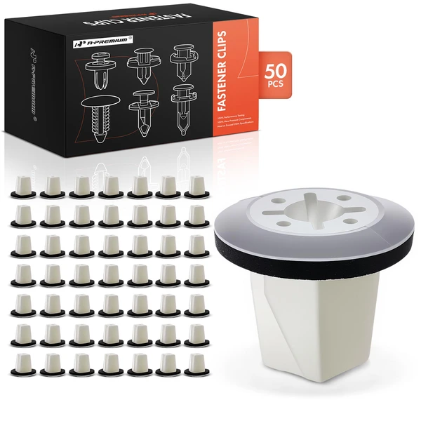 2016-2021 Mazda CX-3 50 Pcs Nylon White Screw Grommet A-Premium APRCF1419