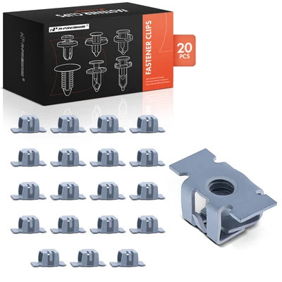20 Pcs #8 Screw Metal Front Bumper Specialty Nuts