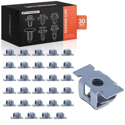 30 Pcs #8 Screw Metal Front Bumper Specialty Nuts