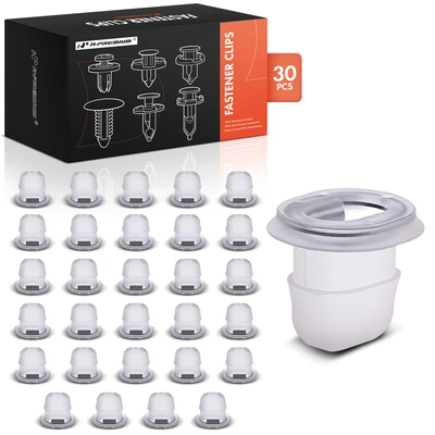 30 Pcs 15mm x 17mm Nylon Interior Trim Instrument Carrier Mounting Grommet