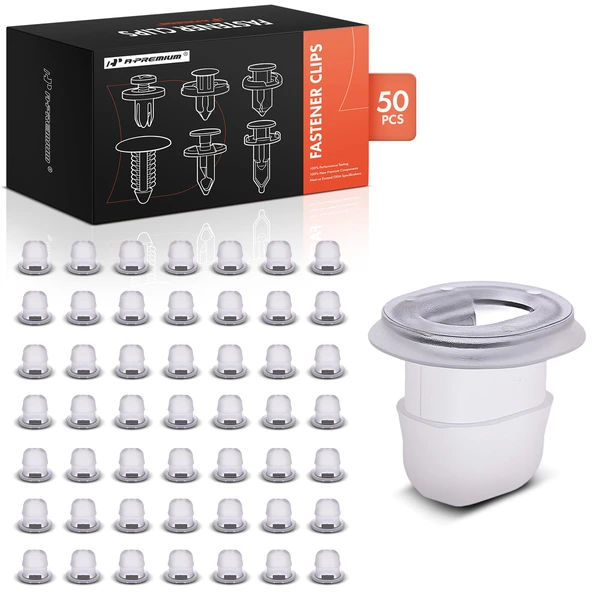 50 Pcs Nylon Clear Interior Trim Instrument Carrier Mounting Grommet A-Premium APRCF1437