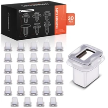 30 Pcs Nylon Interior Trim Moulding Retainer Clip with Metal Insert